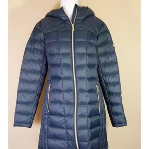 Michael Kors Navy Blue Quilted Puffer Jacket